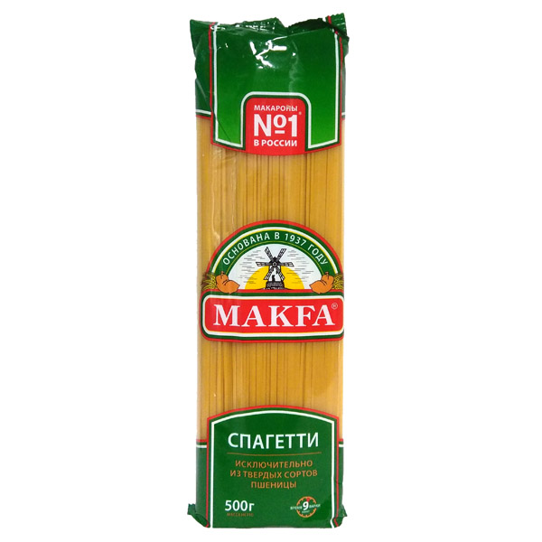 Макароны (95) (МАКФА) 207-3 Спагети 20*400гр