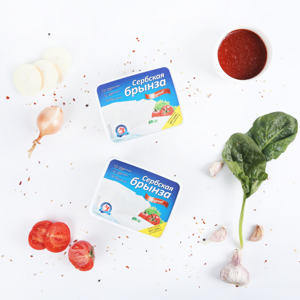 Сыр мягкий Сербская Брынза 45% 450 г.