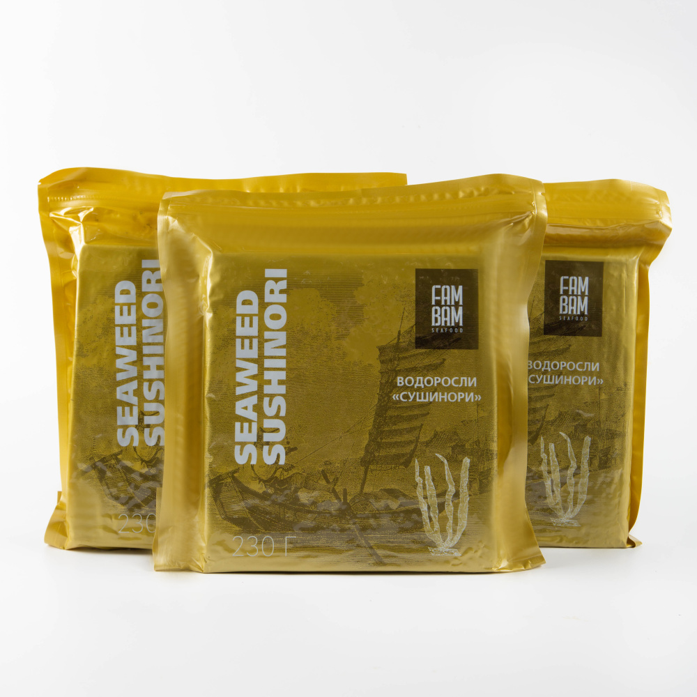 Водоросли сушеные Нори FAM BAM 100лист/230гр/40шт 