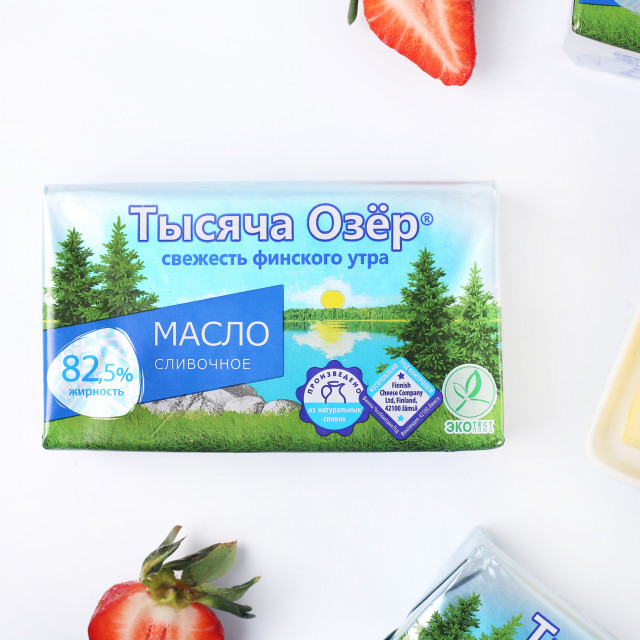 Масло слив.Тысяча озер 82,5% 350г