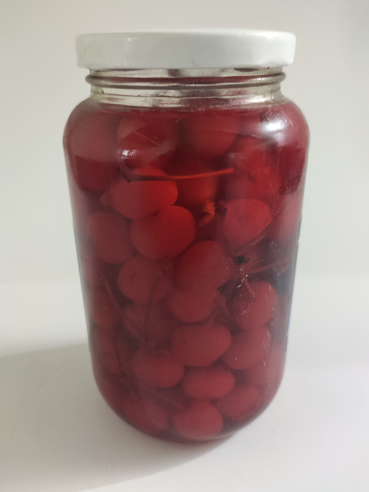 Вишня коктейльная красная с веточкой Делькофф 680гр/1,085кг/720мл кор.12шт