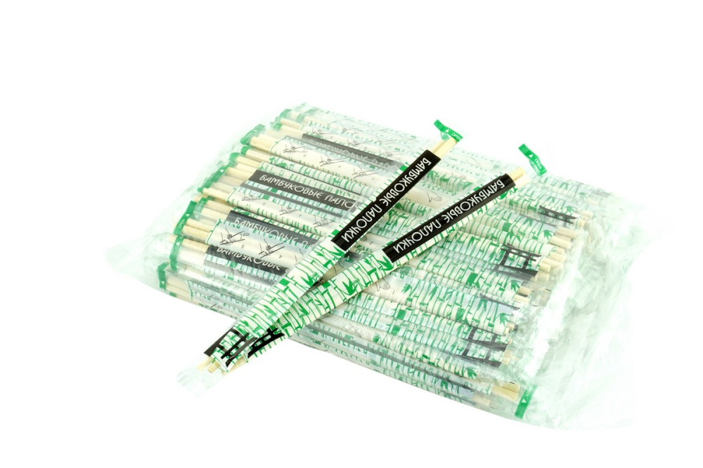 Палочки бамбуковые круглые с зубочисткой 23см КИТАЙ