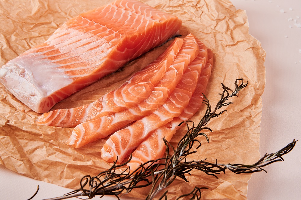 Семга слабосоленая кусок 500 г.