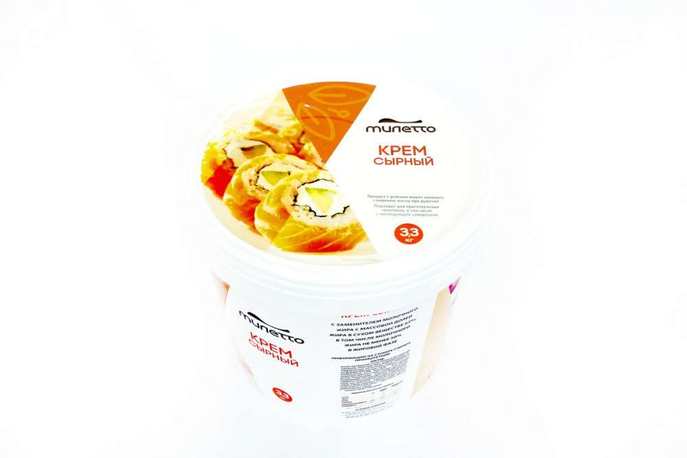 Сыр творожный со вкусом сыра сливочного Милетто 62% 3,3 кг.