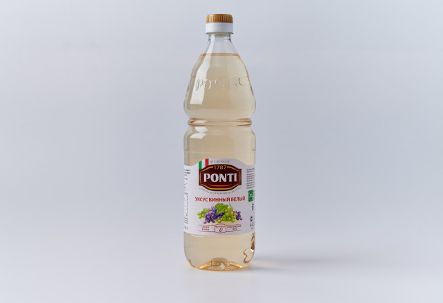 Уксус винный белый Ponti 6% 1 л.