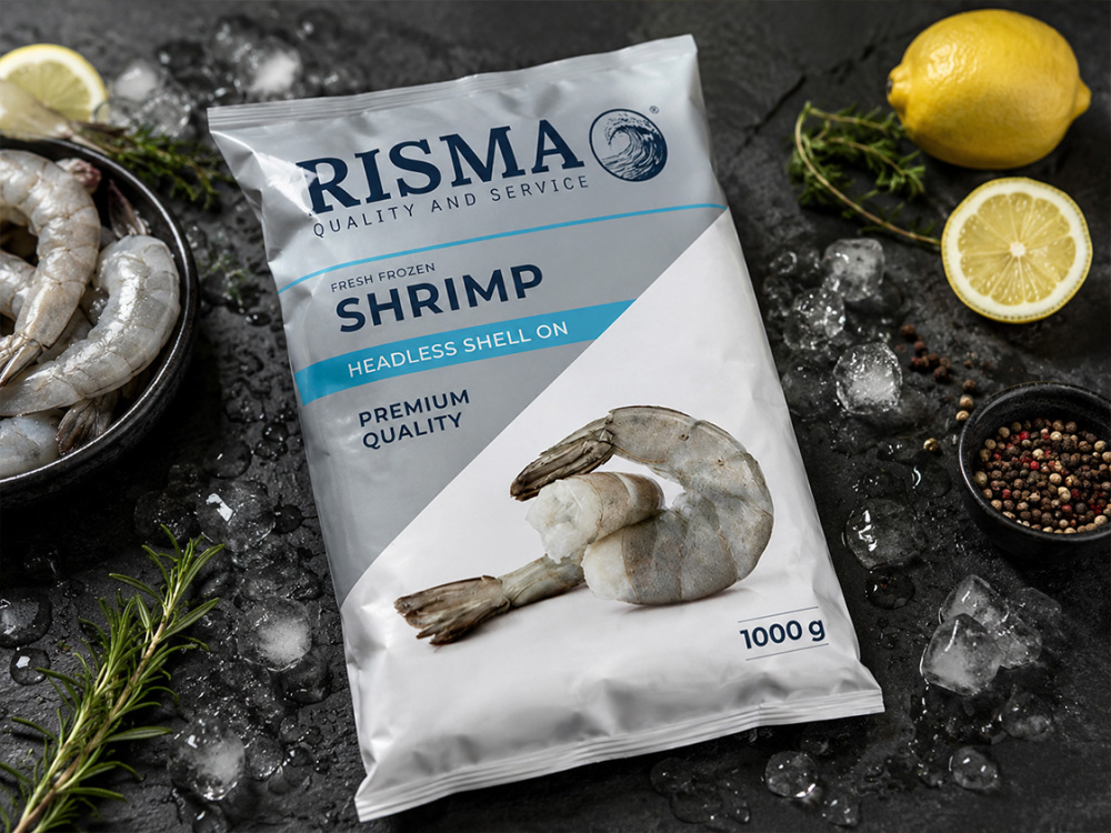 Креветки в/м очищ.с хвост,21/25 1кг (Premium) RISMA