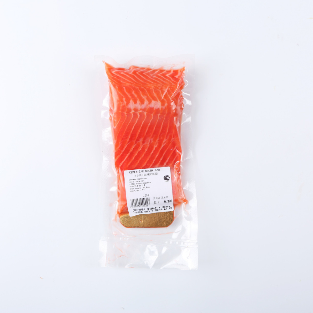 Семга кусок слабосоленая 300 г.