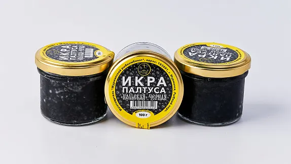 Икра палтуса КОЛЬСКАЯ черная 100 г.