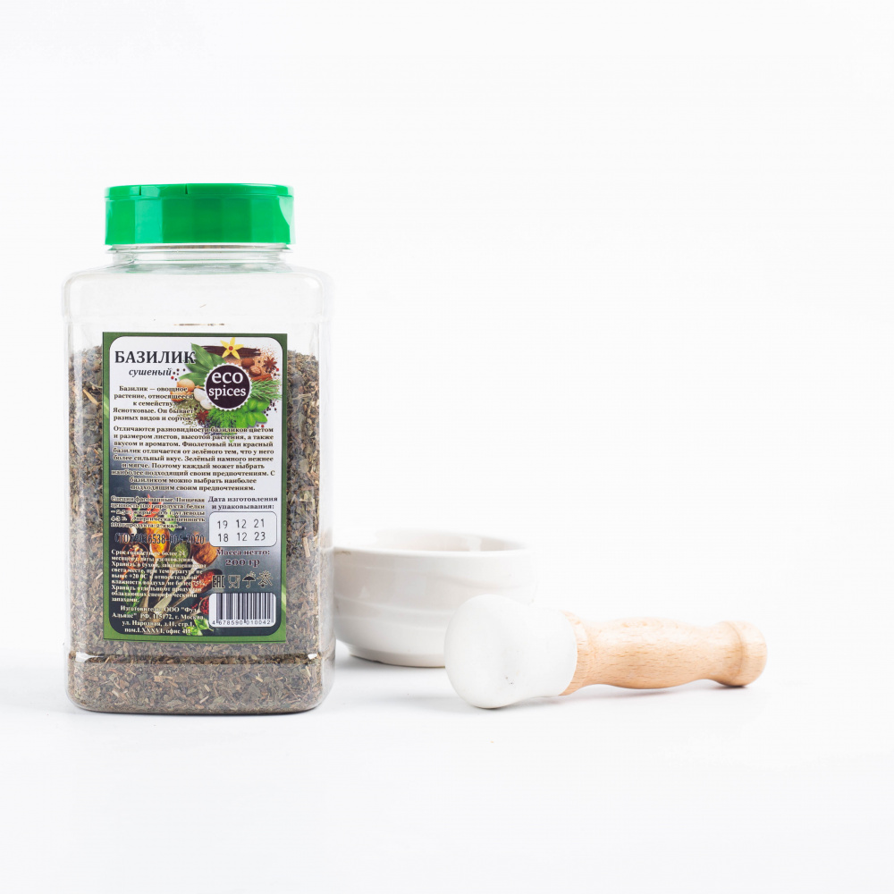 Базилик сушеный ECO spices 200 г. хорека купить оптом в Москве за 235 ₽