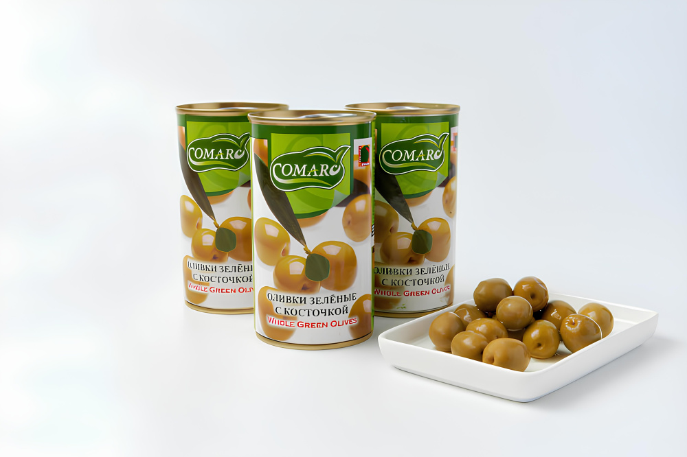 Оливки Comaro с косточкой 345 г.