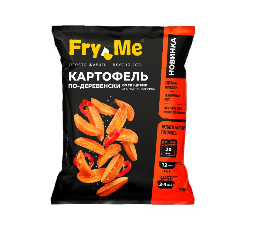 Картофель по-деревенски с паприкой ТМ Fry Me 2,5кг