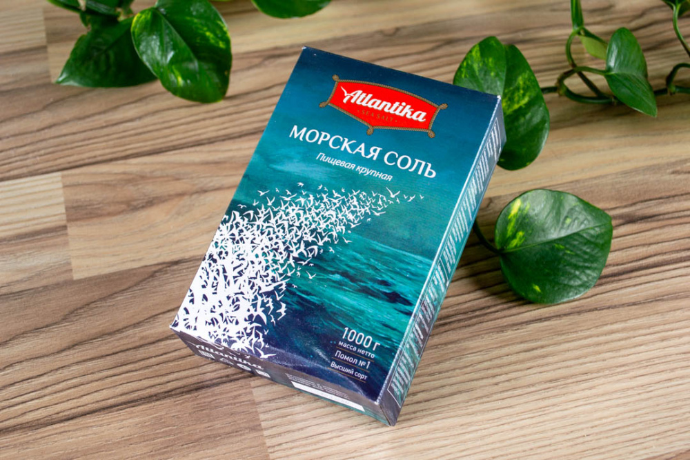 Соль морская крупн.Atlantika 1кг (1*15)