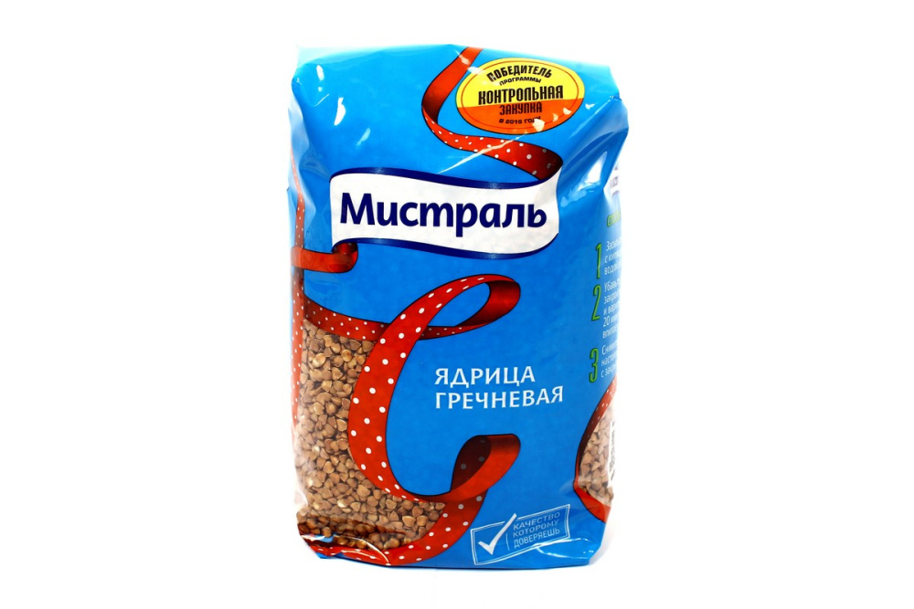 Крупа гречневая ядрица ТМ Мистраль 900 г.