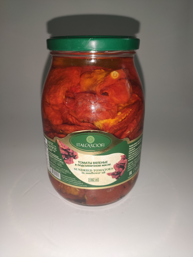 Томаты "ITALCARCIOFI" вяленые в масле 900/430гр 1кор/6шт