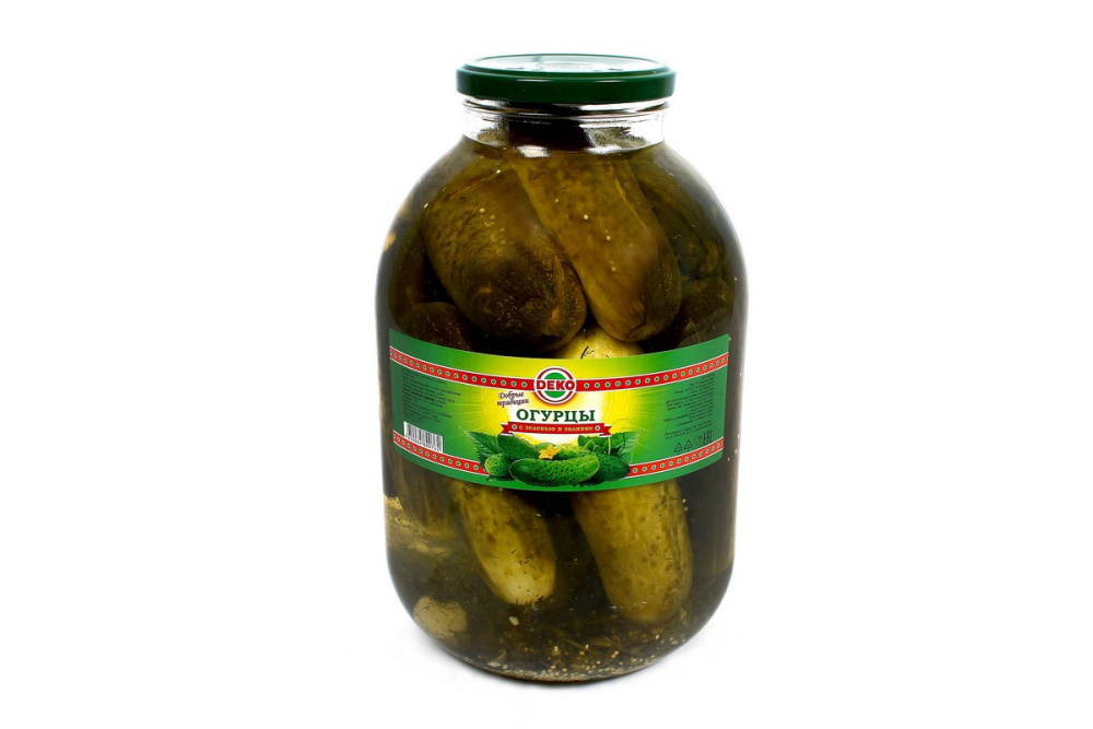 Огурцы маринованные 3 л