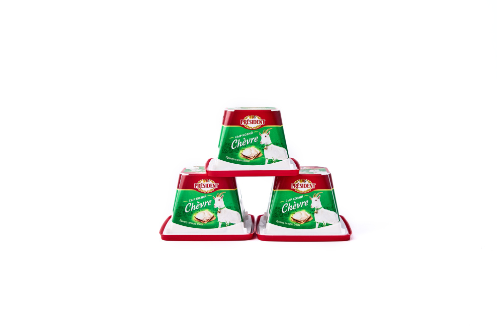 Сыр творожный из козьего молока "Козий Chevre" President 140 г.