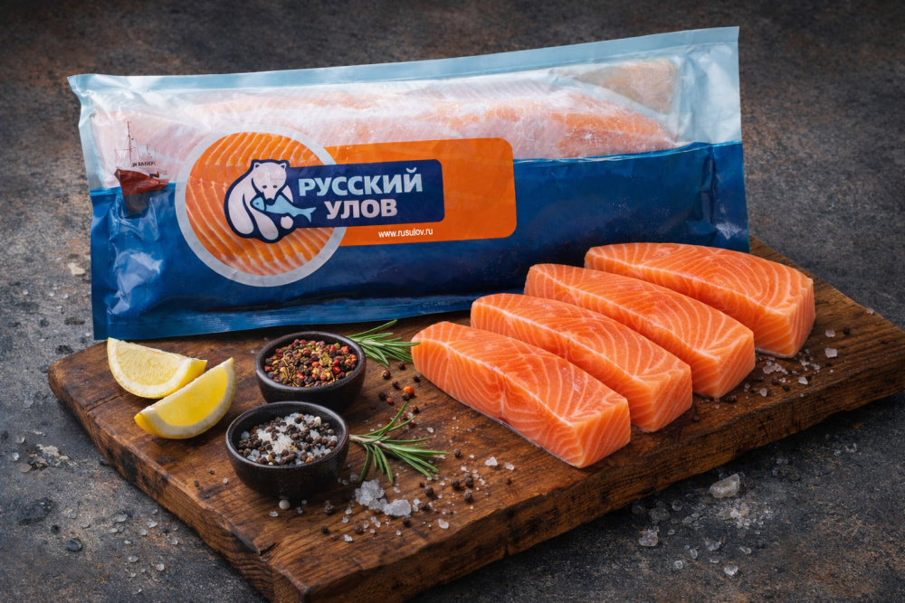 Лосось филе х/к замороженный (Трим А) в/у 