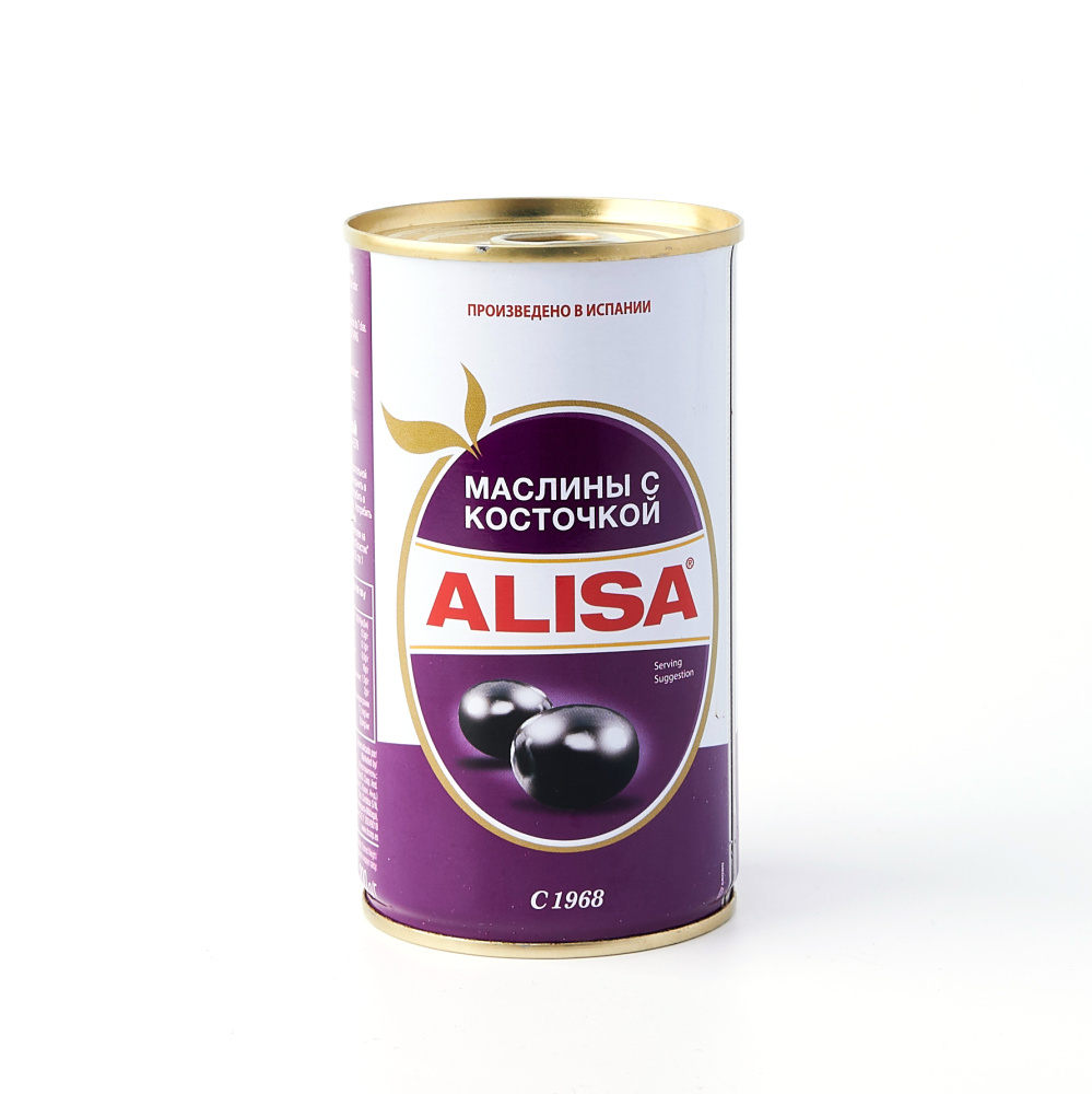 Маслины Alisa с косточкой 350 г.