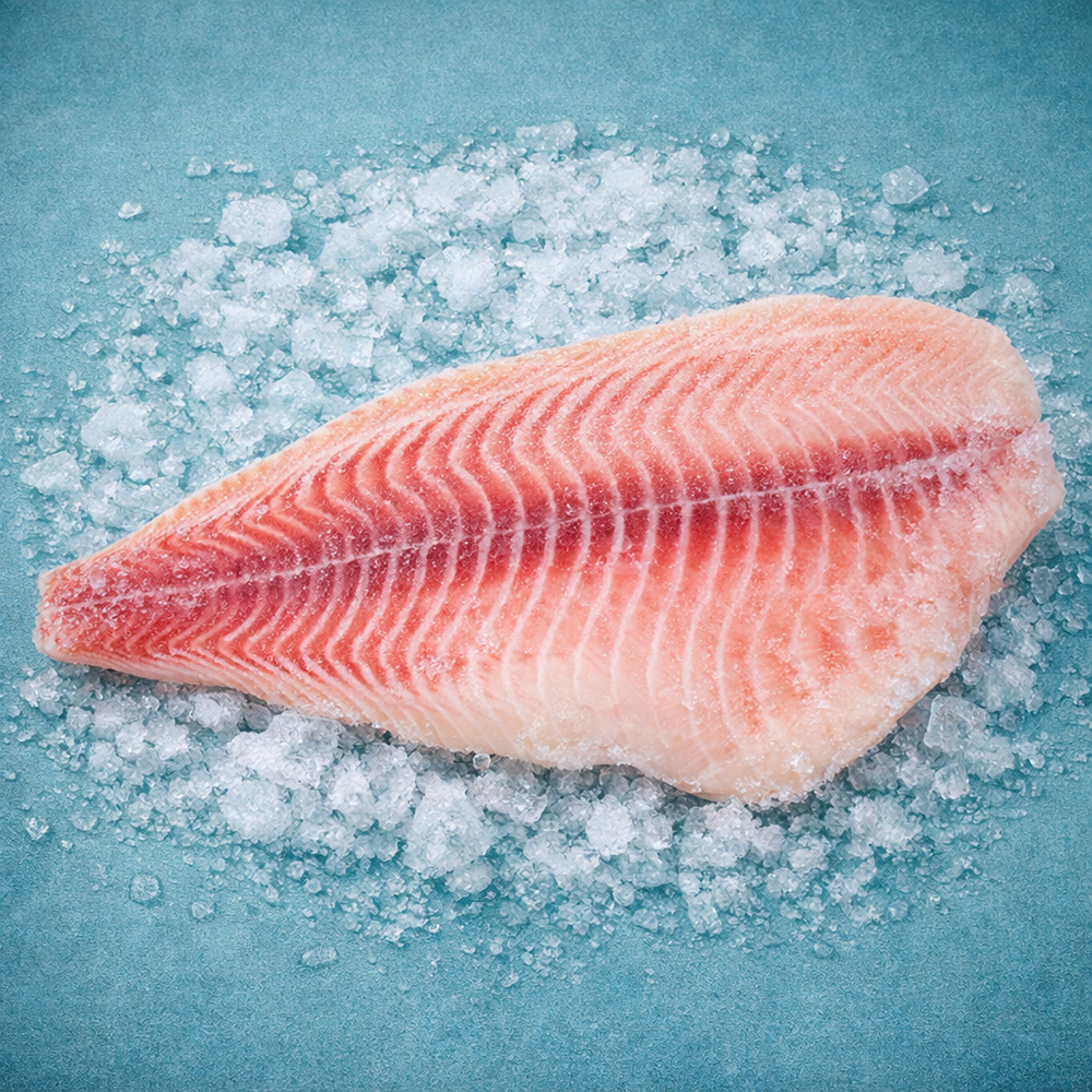 Филе тилапии 5/7 с/м. 5% вес 1/10 кг