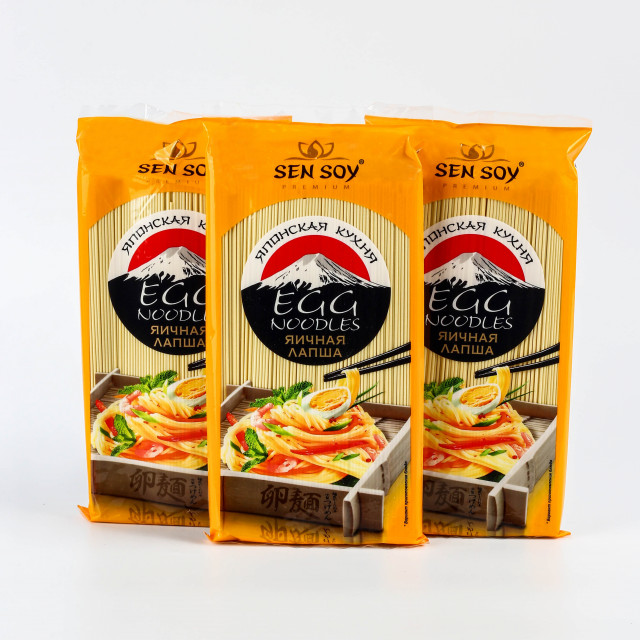 Лапша Сэнсой Премиум яичная EGG NOODLES 500 г.