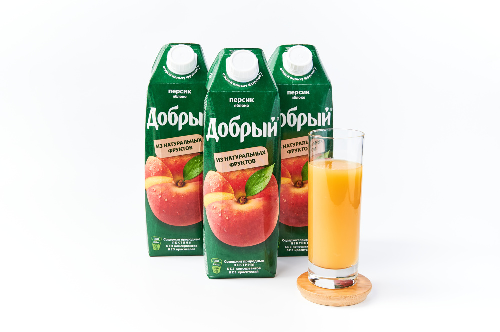 Сок Добрый Яблоко-Персик 1 л.