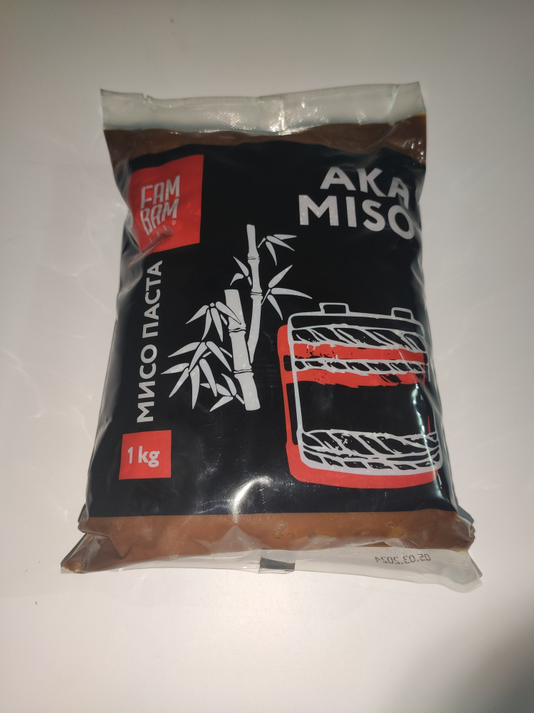Паста соевая Aka miso темная 1 кг.