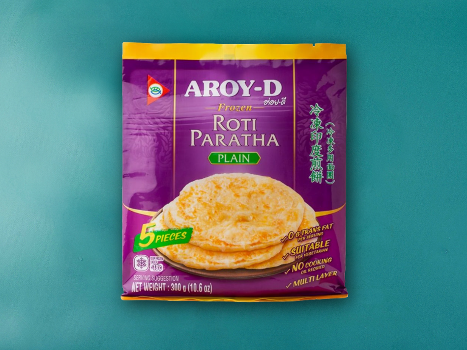 Замороженные лепёшки "Roti Paratha"(постные) AROY-D,300г