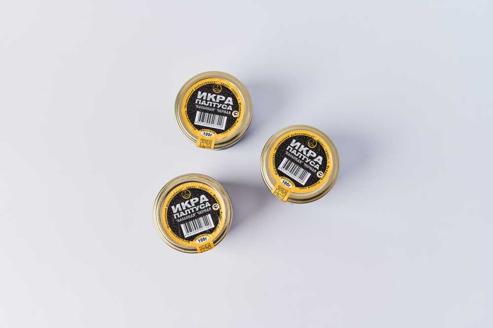 Икра палтуса КОЛЬСКАЯ черная 100 г.