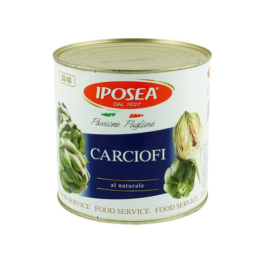 Фото Артишоки целые натуральные ТМ IPOSEA 2,45 кг.