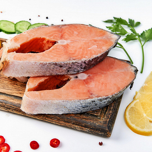 Фото Стейк лосося с/м вес