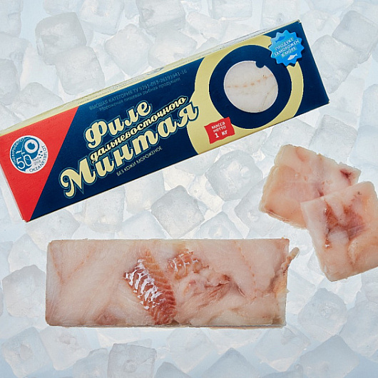 Фото Филе минтая свежемороженое Командор 1 кг.