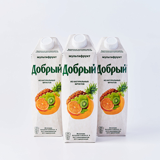 Фото Сок Добрый Мультифрукт 1 л.