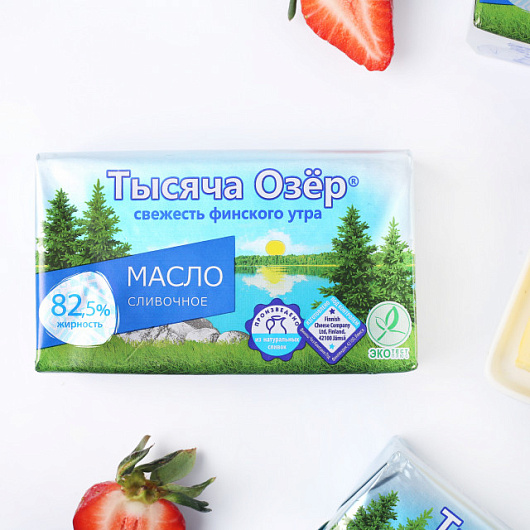 Фото Масло слив.Тысяча озер 82,5% 350г