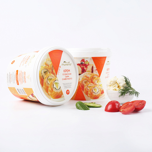 Фото Сыр творожный со вкусом сыра сливочного Милетто 62% 3,3 кг.