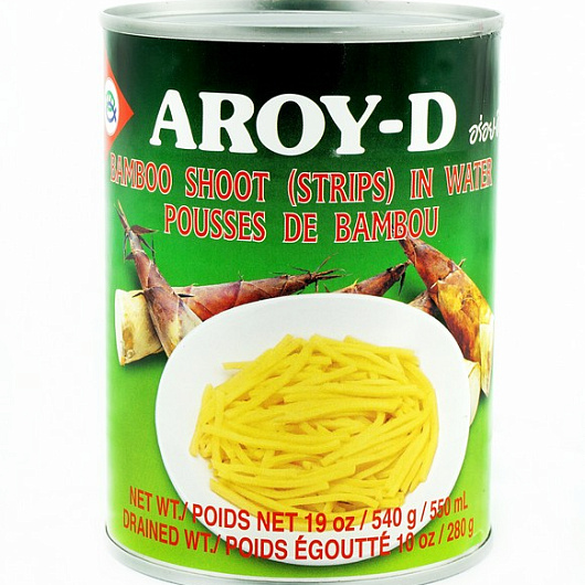 Фото Ростки Бамбука (полоски) AROY-D 0.54 кг ж/б