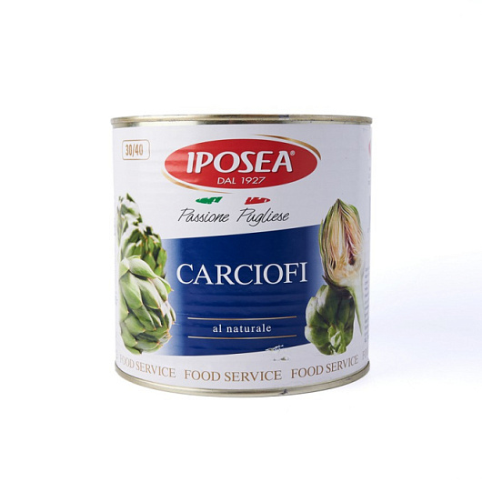 Фото Артишоки целые натуральные ТМ IPOSEA 2,45 кг.