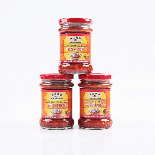 Фото Соус Чили с чесноком PEARL RIV BRIDGE 240 г.