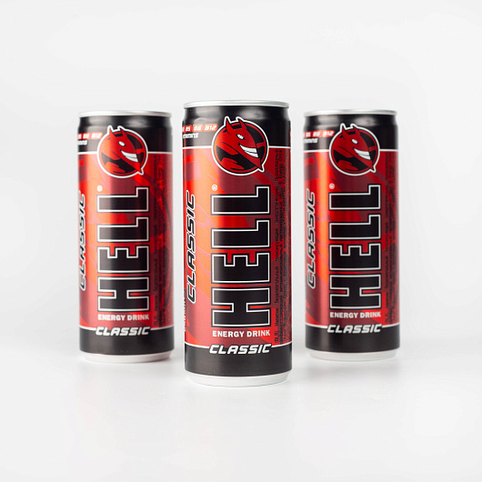 Фото Напиток энергетический Hell Energy Drink Classic безалкогольный 0,25 л.