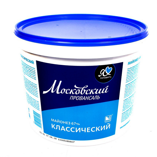 Фото Майонез Московский Провансаль 67% 10 л.