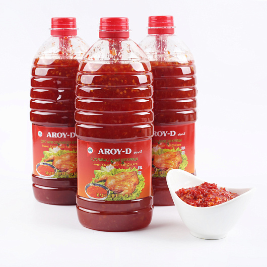Фото Соус сладкий чили для курицы AROY-D 2,4 кг.
