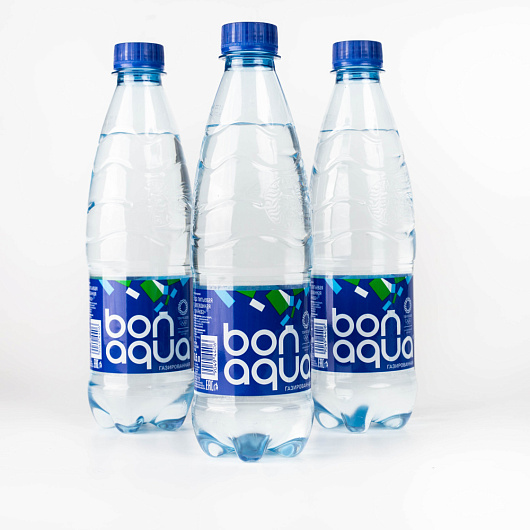 Фото Вода питьевая газированная ТМ БонАква 0,5 л.