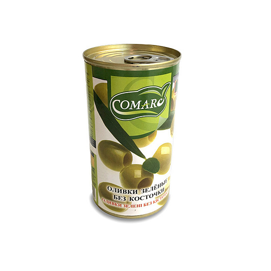 Фото Оливки зелёные без костоки Comaro 345 г.