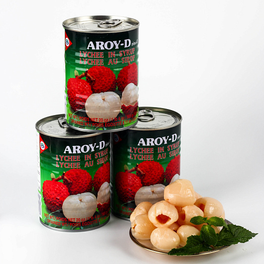 Фото Личи в сиропе AROY-D 565 г.