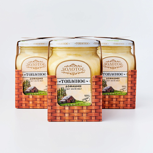 Фото Масло домашнее топленое Золотое Качество 600 г.