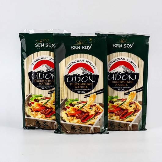 Фото Лапша Сэнсой Премиум пшеничная UDON 500 г.