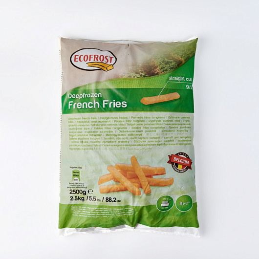 Фото Картофель фри 9*9 ECO FROST  2,5 кг.