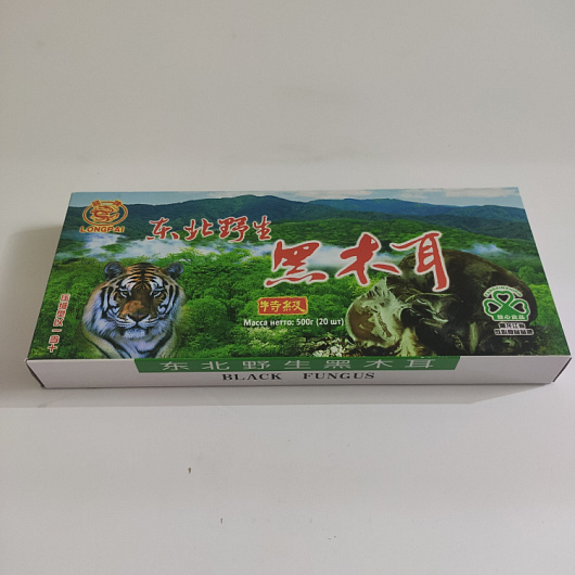 Фото Грибы древесные черные 500гр 1/40 шт