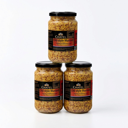 Фото Горчица CHATEL из цельных зерен 350 г.