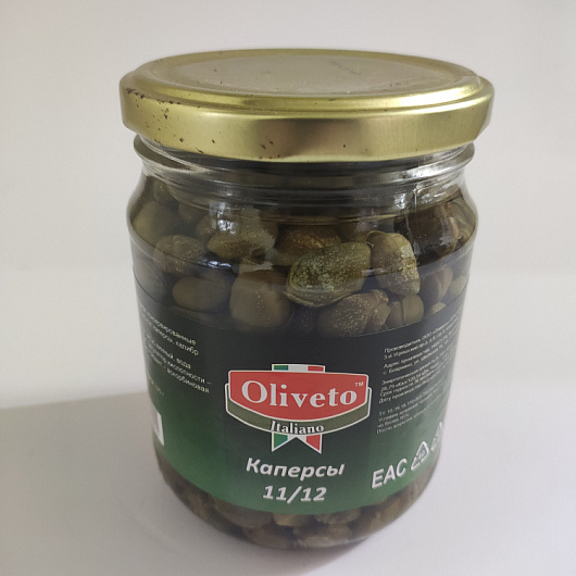 Фото Каперсы в уксусе Oliveto 580 мл.