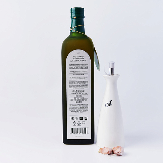 Фото Масло авокадо рафинированное Avocado oiL №1 1 л.